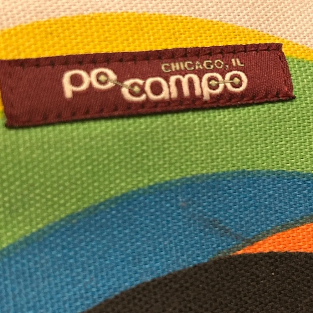 VTG Po Campo Bike Handlebar Clutch Vibrant Multicolor Wave Bag  HTF